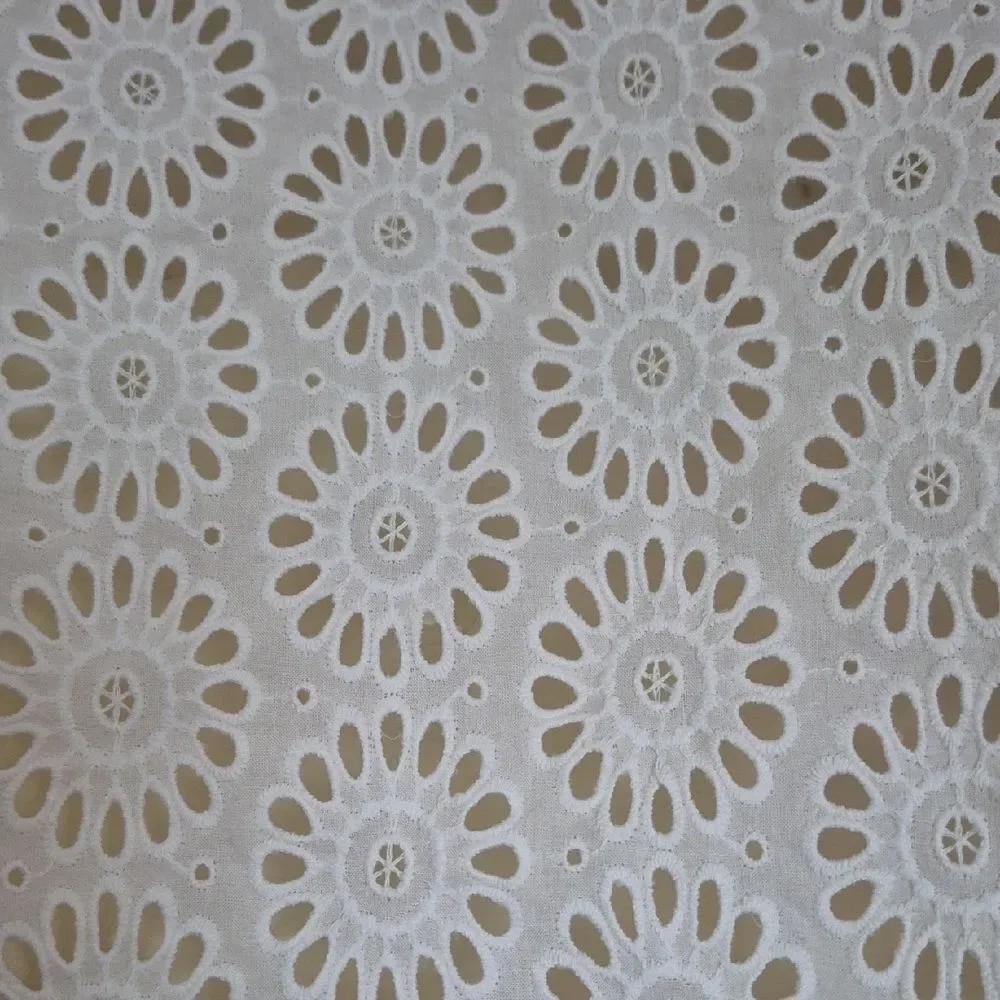 Guess White Embroidered Eyelet Button-Down Shirt - Picture 7 of 16